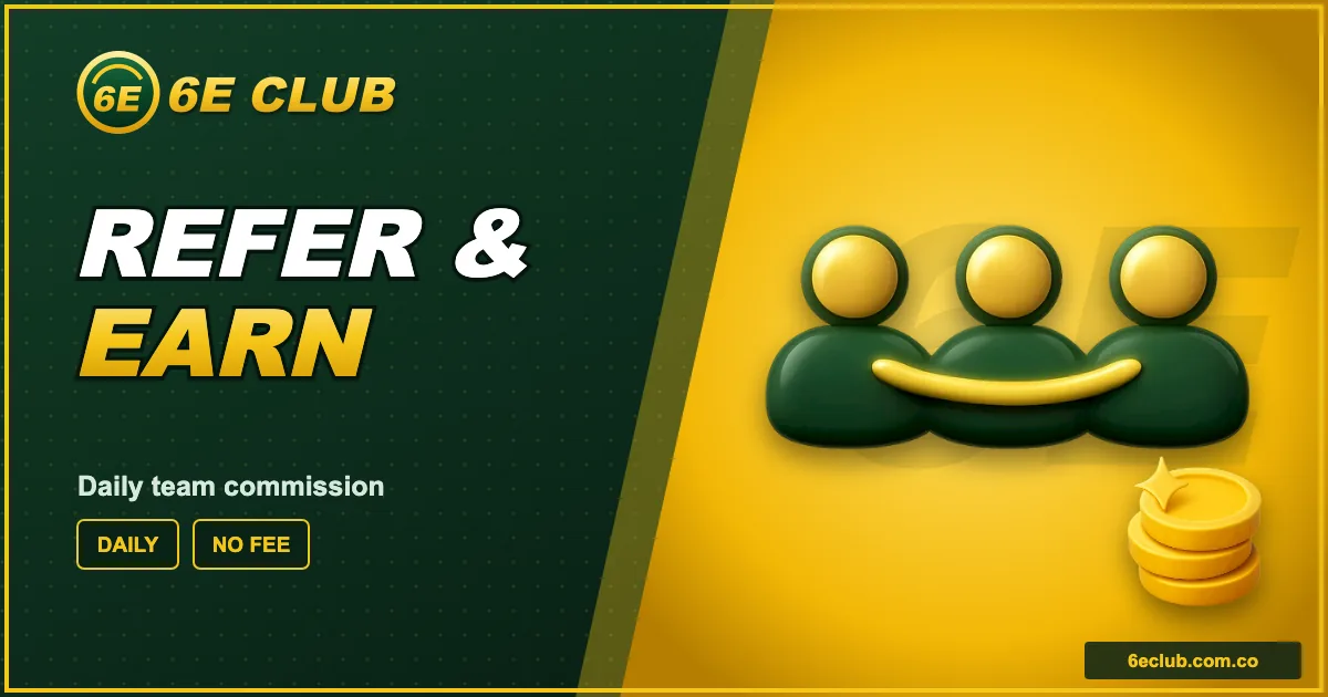 6E Club Referral Program guide banner